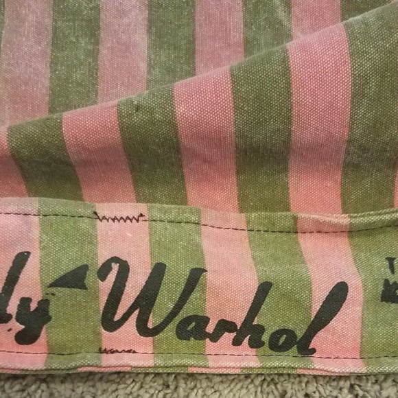 🌸2 for $45🌸 Andy Warhol / Campbell soup Tote. RARE.🐶 - Picture 5 of 11
